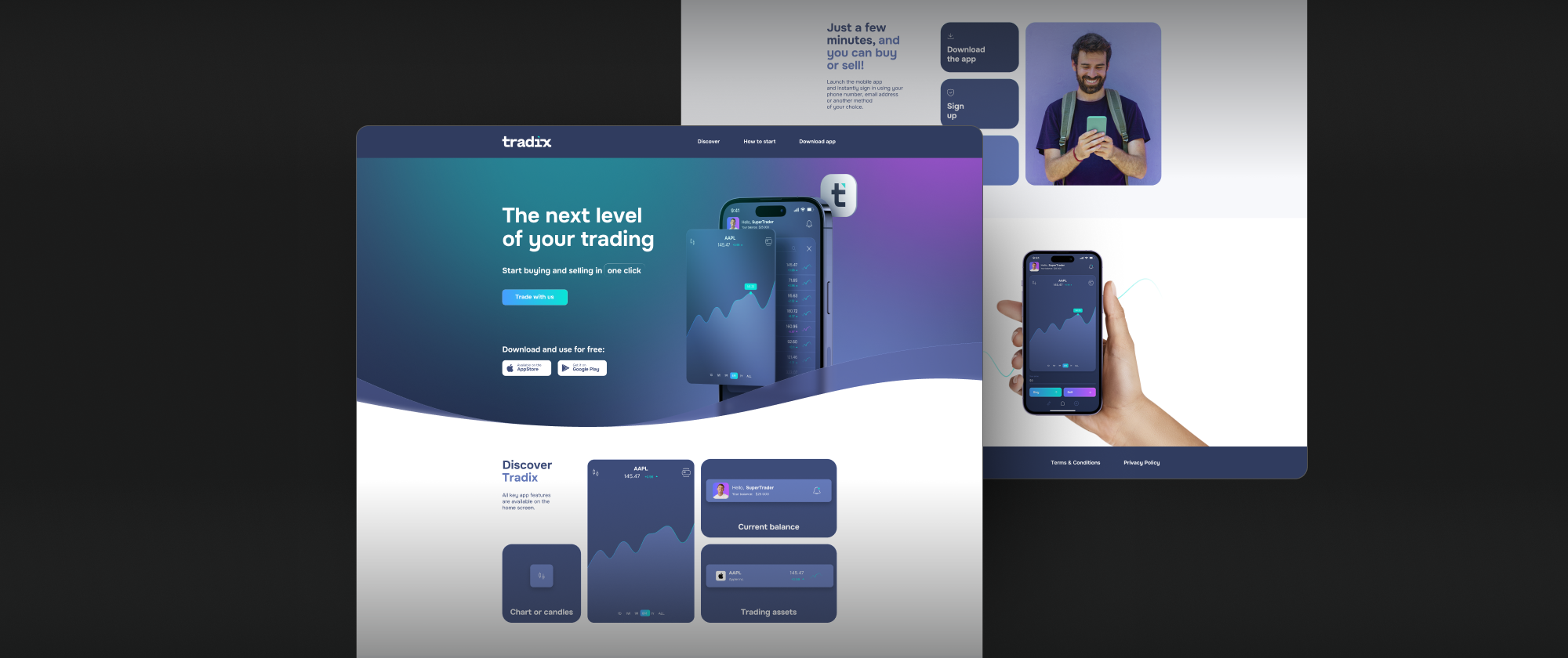 Tradix Landing Page